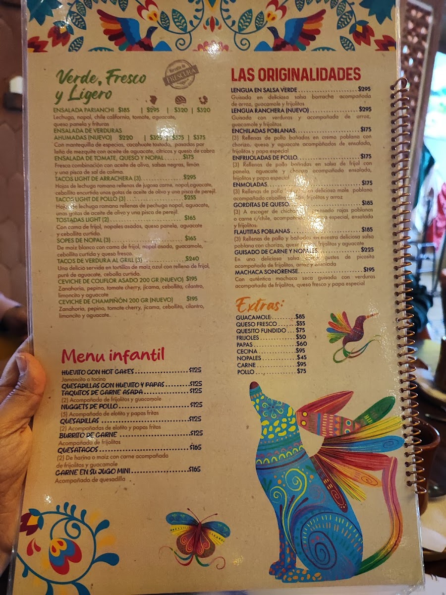 El Parianchi Menu - Image 1