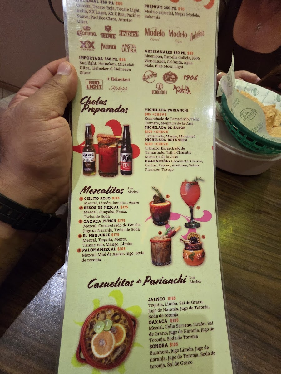 El Parianchi Menu - Image 2