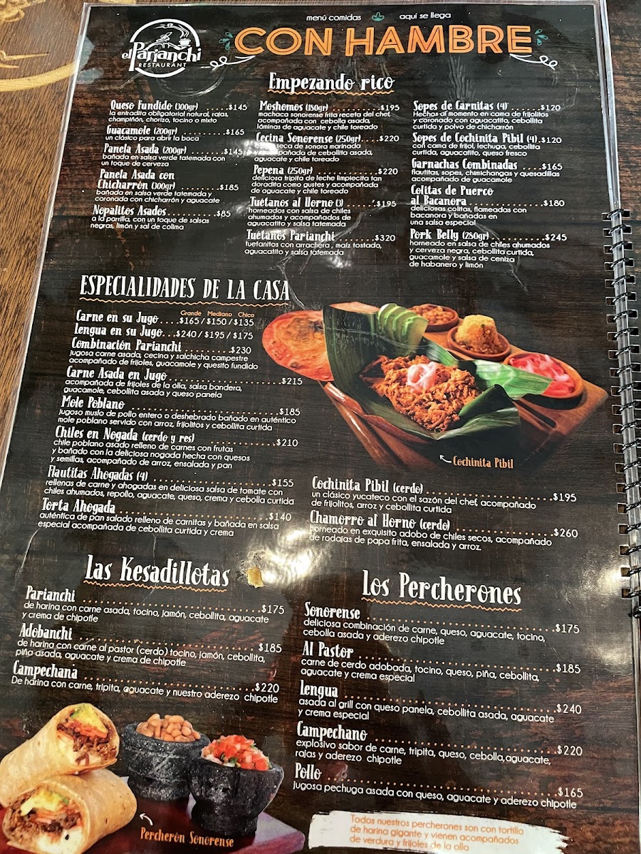 El Parianchi Menu - Image 3